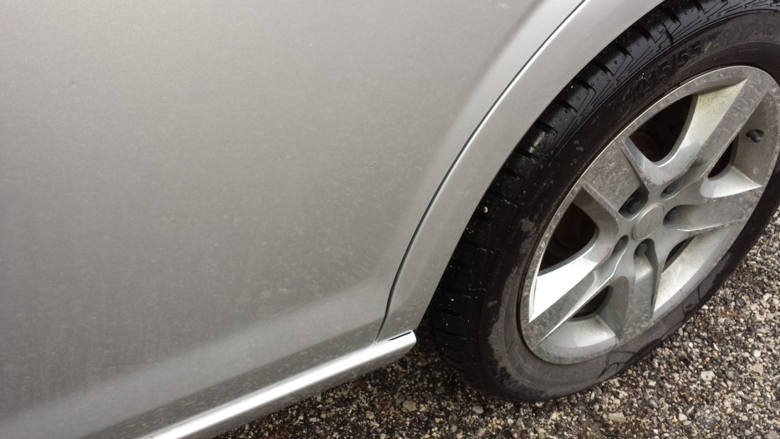 Paintless Dent Repair After Showing Dent Removed